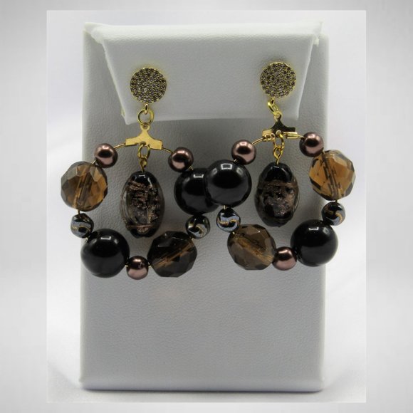 BLACK & TOPAZ Beaded Jewelry Set - Picture 5 of 5